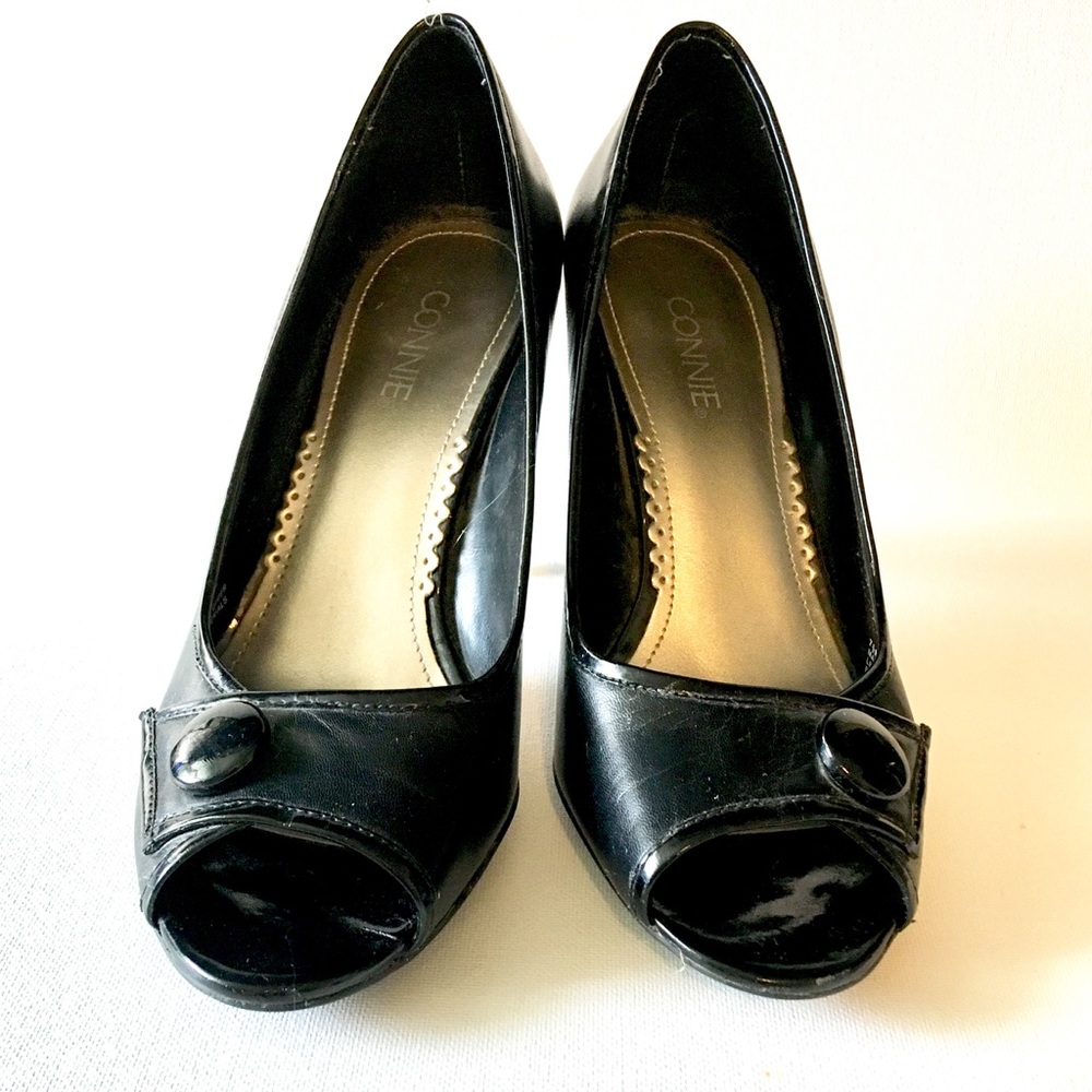 Black, Connie heels.
